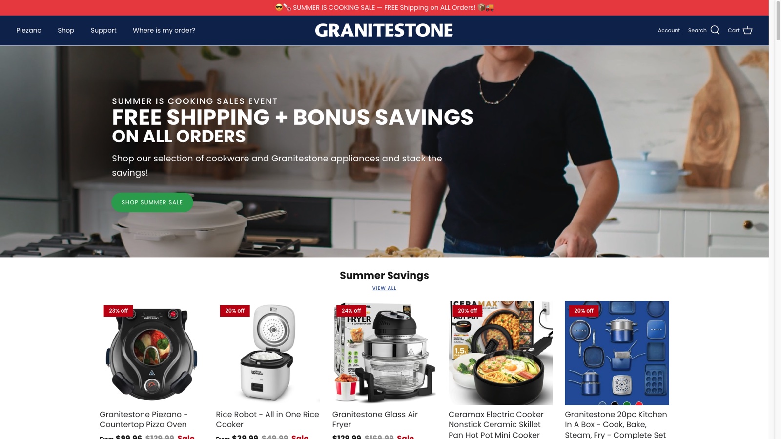 GRANITESTONE desktop website